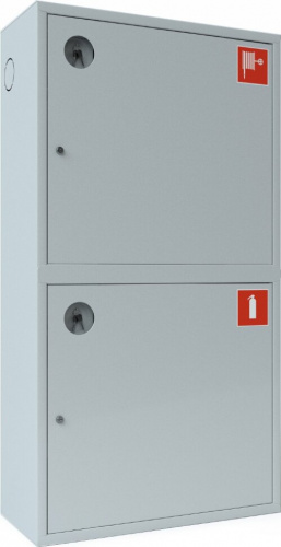 Шкаф пожарный Ш-003НЗБ (ШПК-320 НЗБ) Белый 540х1300х230 навесной