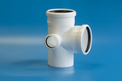 Крестовина двухпл. для бесш. кан-и из ПП Ø 110х110х50/87,5˚ правая РТП 36549