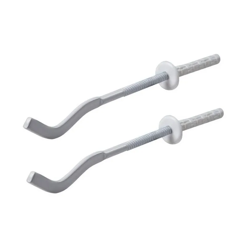 Кронштейн штыревой плоский 7*180 белый (уп.-2шт.)