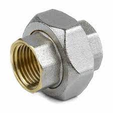 Американка латунь прям.никель. 1/2" (ду 15) вн./вн.