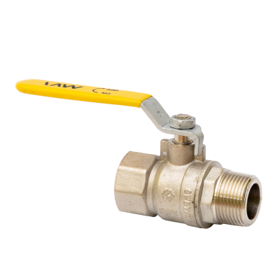 Кран шаровый газовый полнопроходной ду 15  вн-нар, рычаг, PN 25  MVI BV.812.04