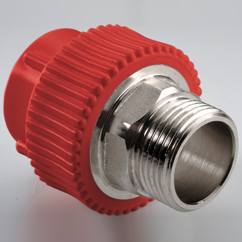 Муфта комб. ПП под ключ AntiFire 63-2" НР RED