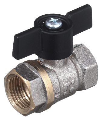 Кран шаровой БАЗ 11б27п1 (НИКЕЛЬ) Ду 15 м/м баб. А30/1