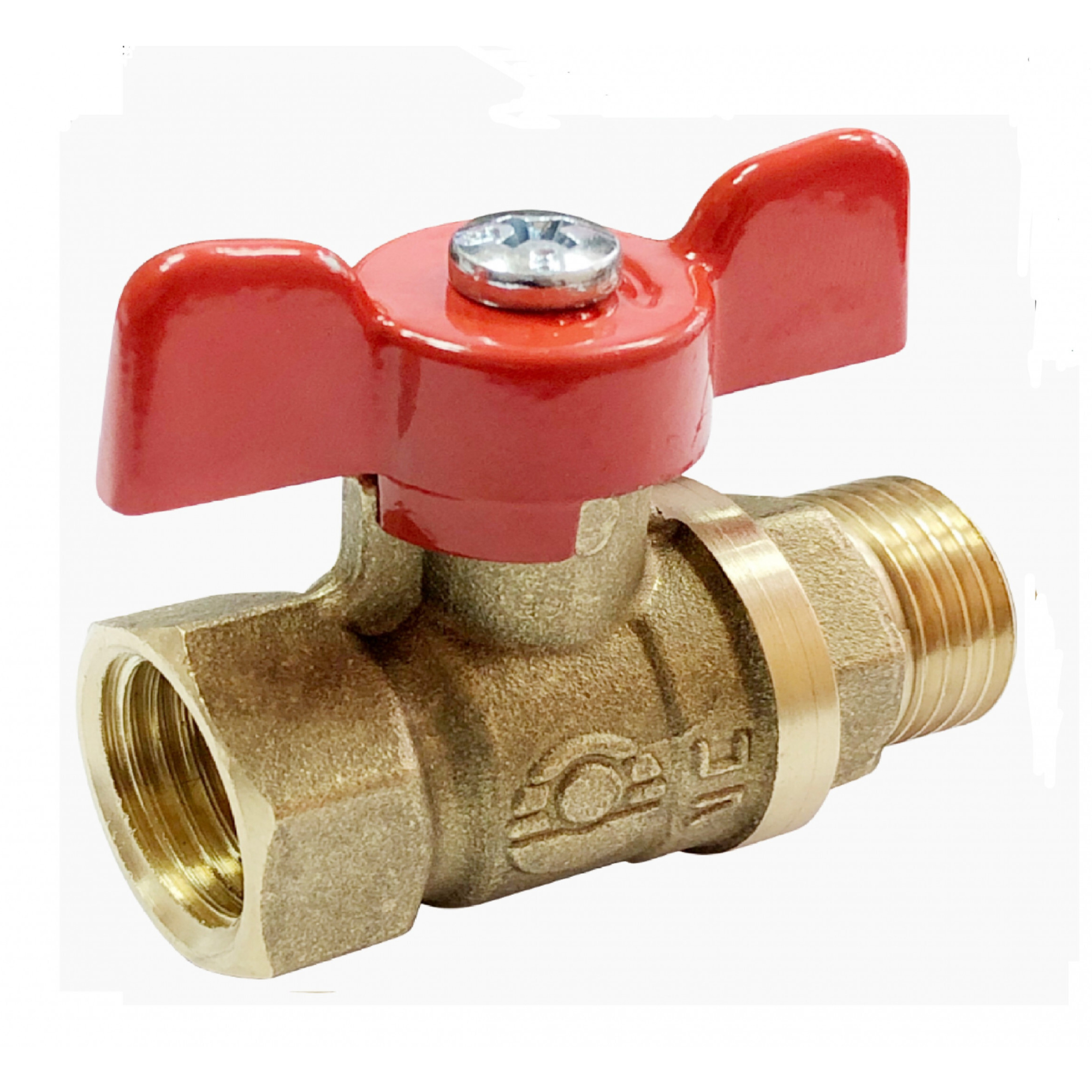 Кран шар.лат. VALFEX  ВР/НР ручка-бабочка,  1/2" (96/24)