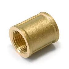 Муфта лат.  никель. 1/2" (ду 15) м-м