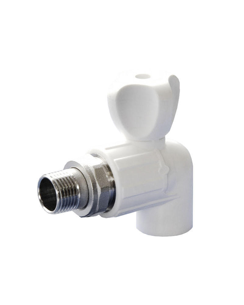 Кран шаровой для радиатора угловой  D 25*1/2